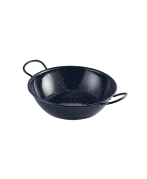 Black Enamel Dish 26cm - Case Qty 6