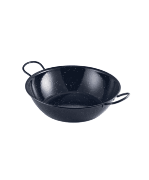 Black Enamel Dish 30cm - Case Qty 6
