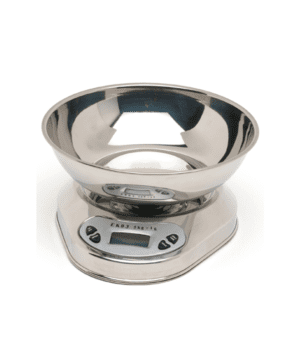 St/Steel Digital Scales with Bowl 5kg Graduated 1g - Case Qty 1