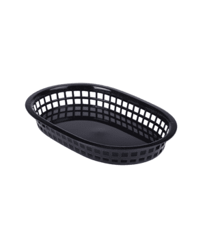 Fast Food Basket Black 27.5 x 17.5cm - Case Qty 6