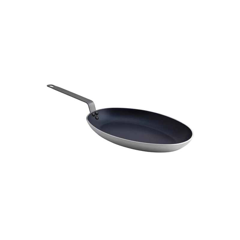 Genware Oval Fishpan 36cm Teflon Plus - Case Qty 1