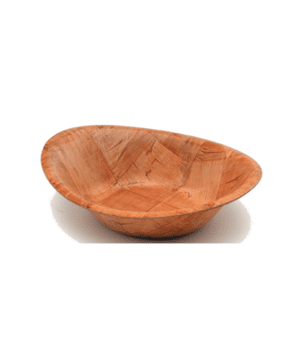 Oval Woven Wood Bowls 9"x7" Singles - Case Qty 1