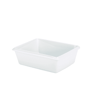 RGW Gastronorm Dish 1/2  White 32.5 x 26 x 10cm - 5.0L - Case Qty 1