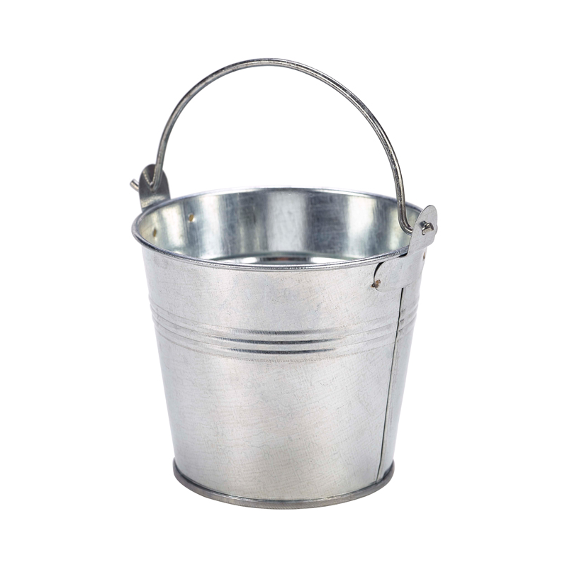 Galvanised Steel Serving Bucket 10cm (d) - Case Qty 1