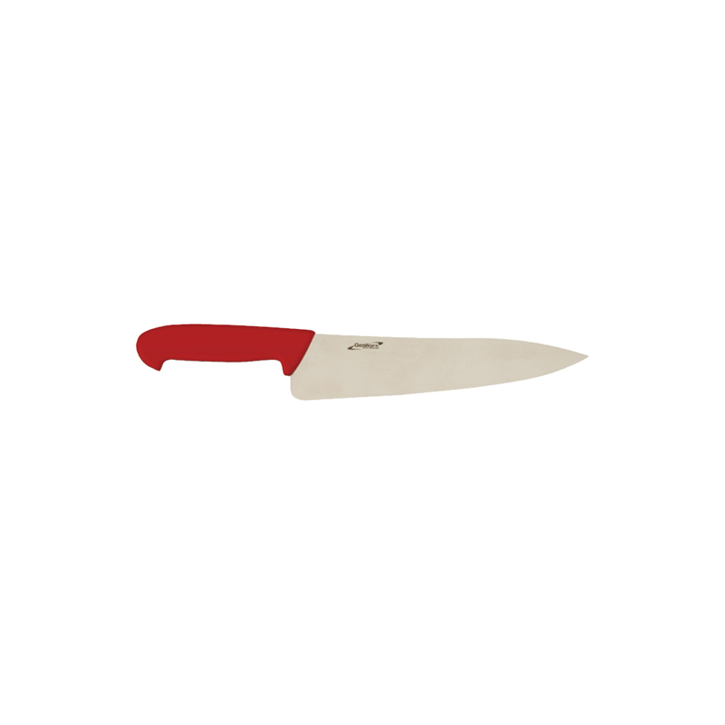 Genware Chef Knife Red 25.4cm 10" - Case Qty 1