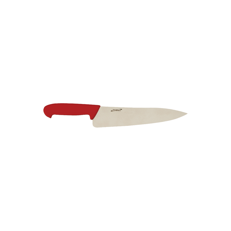 Genware Chef Knife Red 26.3cm 8" - Case Qty 1