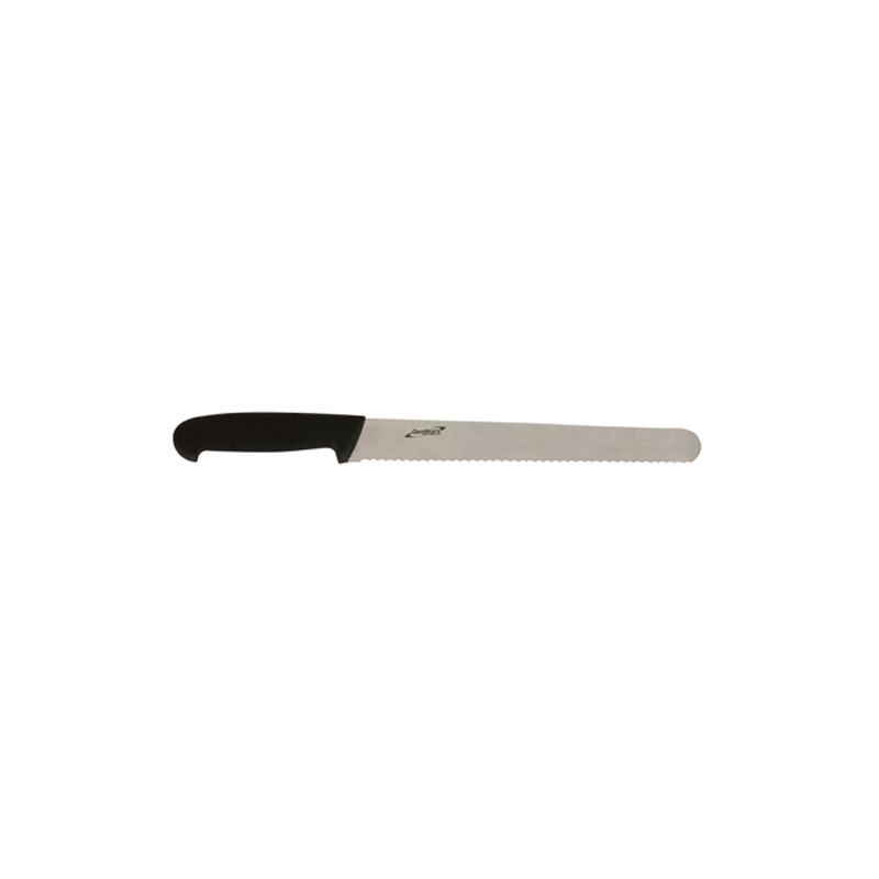 Genware Slicing Knife (Serrated) 25.4cm 10" - Case Qty 1