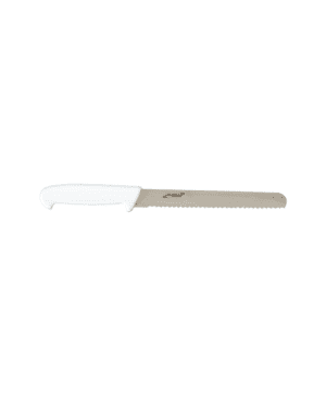 Genware Slicing Knife (Serrated) White 30.5cm 12" - Case Qty 1