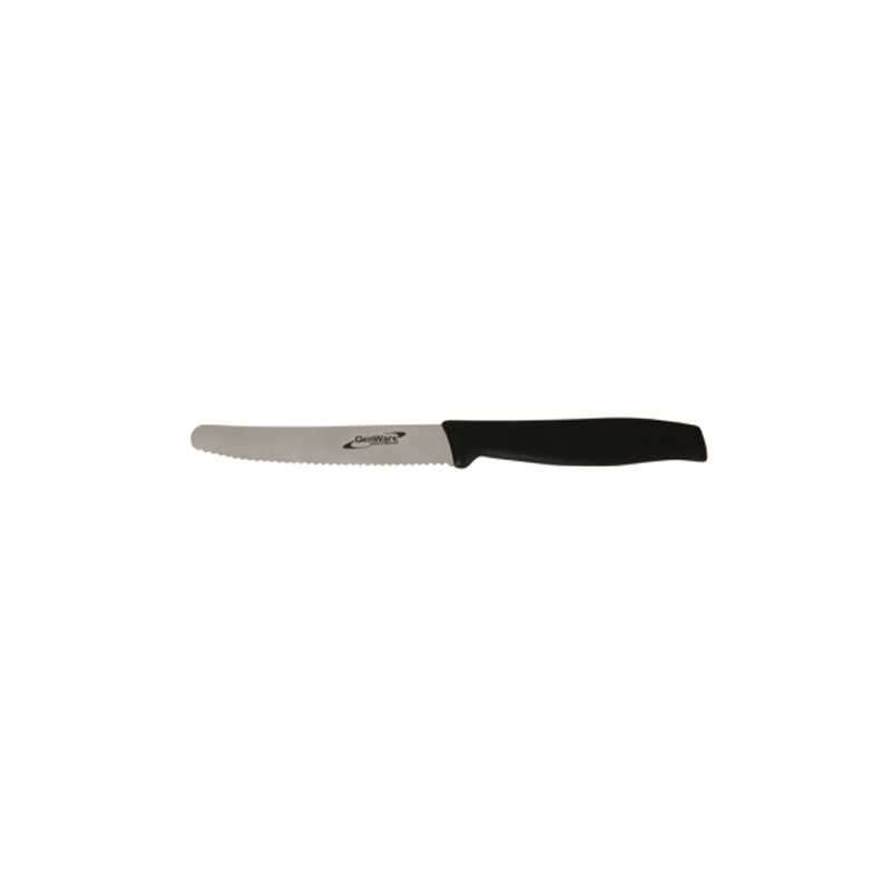 Genware Tomato Knife (Serrated) 10.2cm 4" - Case Qty 1