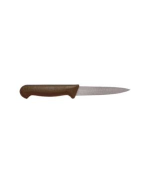 Genware Vegetable Knife Brown 10.2cm 4" - Case Qty 1