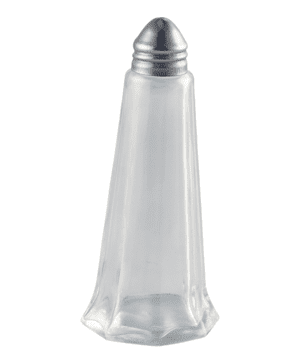 Glass Lighthouse Salt Shaker Silver Top - Case Qty 1