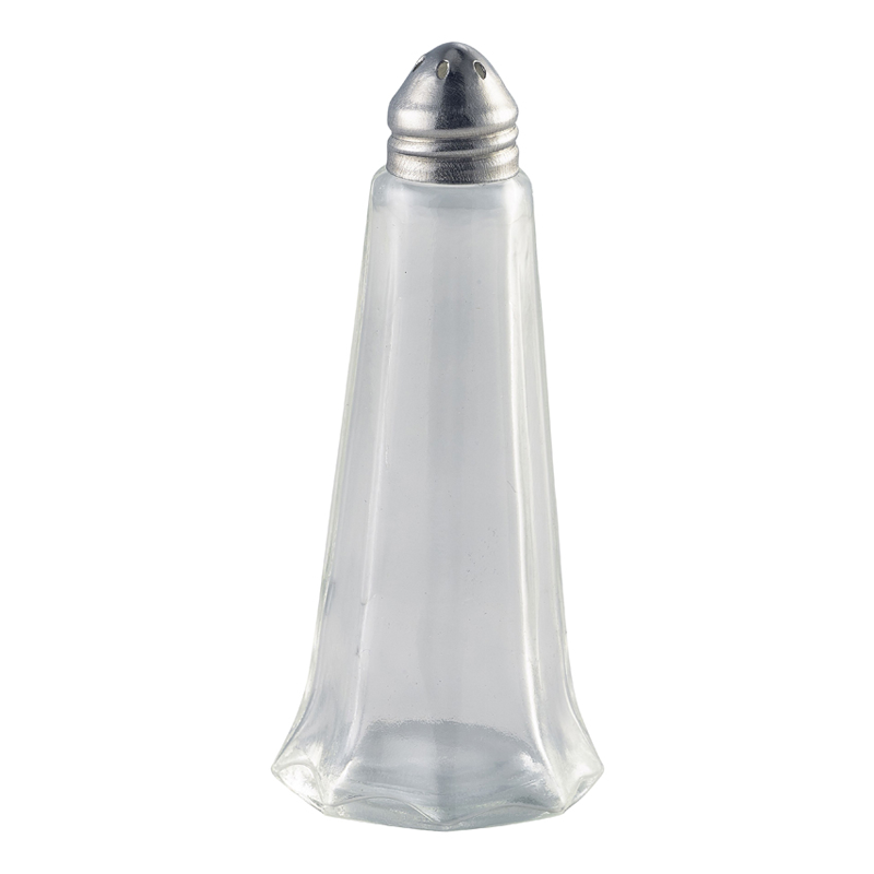 Glass Lighthouse Pepper Shaker Silver Top - Case Qty 1