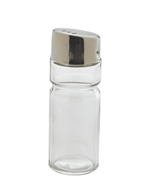 Salt/Pepper Glass Pot - Case Qty 1