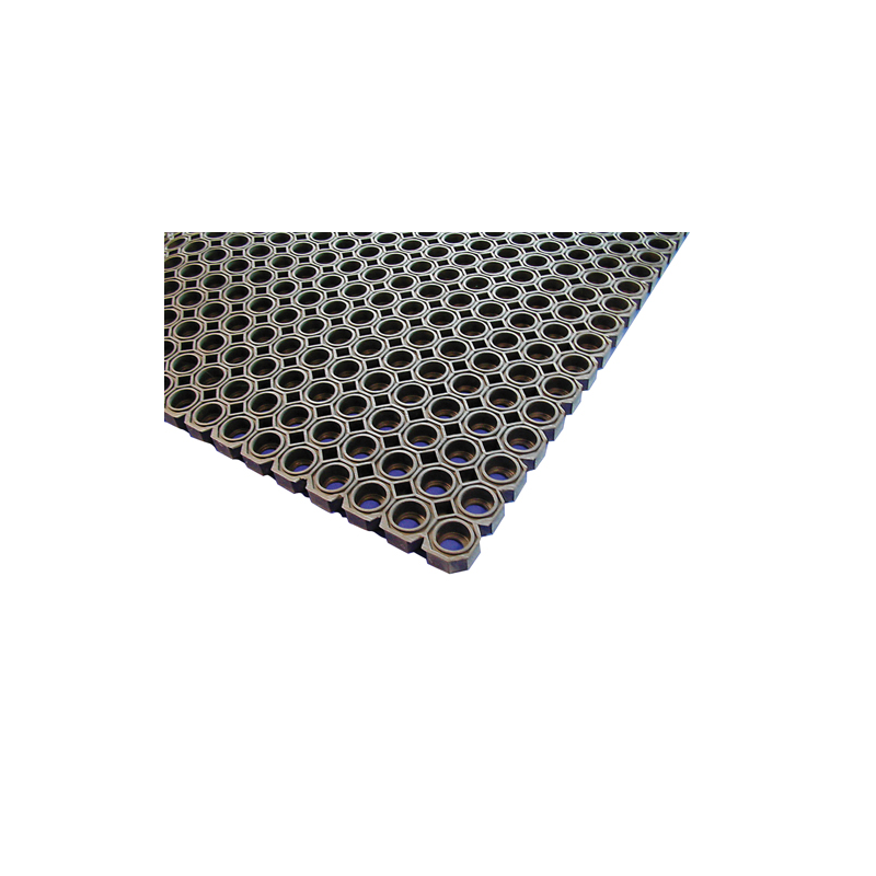 Black Rubber Kitchen Mat 100 x 150 x 2.3cm - Case Qty 1