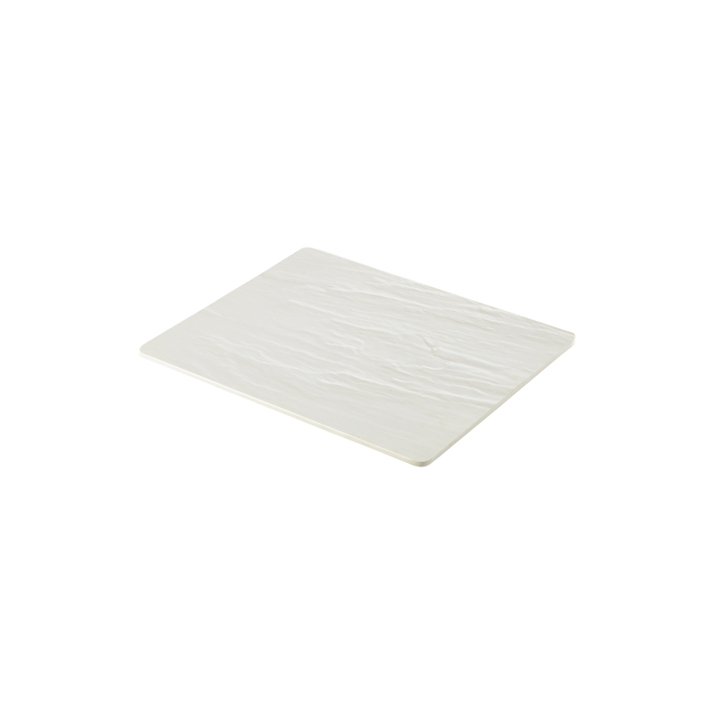 White Slate Melamine Platter GN 1/2 32.5 x 26.5cm - Case Qty 1