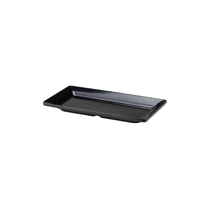 Black Melamine Platter GN 1/3 Size 32 x 17.5cm - Case Qty 1