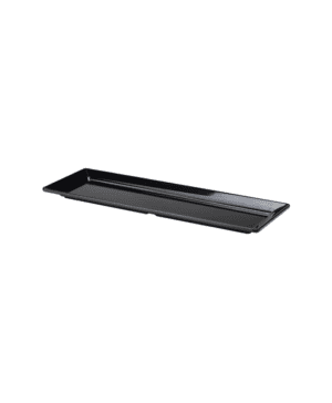 Black Melamine Platter GN 2/4  53 x 17.5cm - Case Qty 1