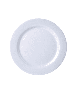Genware 9" Melamine Dinner Plate White - Case Qty 12