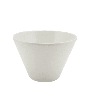 White Melamine Conical Buffet Bowl 12.7 x 7.5cm - Case Qty 1