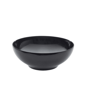 Black Melamine Round Buffet Bowl 25.7 x 9.5cm - Case Qty 1