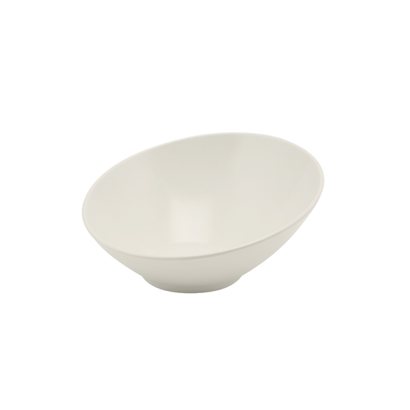 White Melamine Slanted Buffet Bowl 30 x 29 x 13cm - Case Qty 1