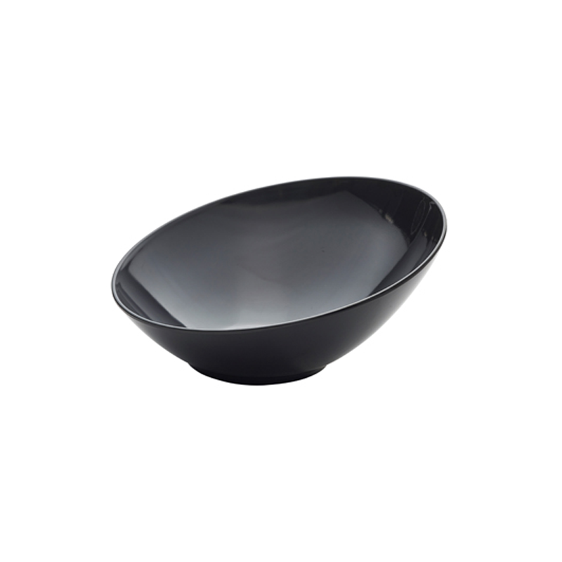 Black Melamine Slanted Buffet Bowl 30 x 29 x 13cm - Case Qty 1