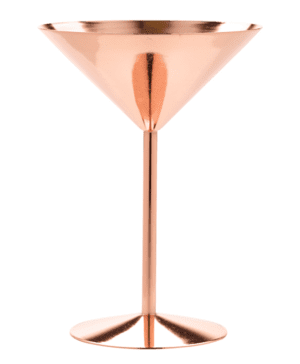 Copper Martini Glass 24cl / 8.5oz - Case Qty 1