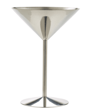 St/Steel Martini Glass 24cl / 8.5oz - Case Qty 1