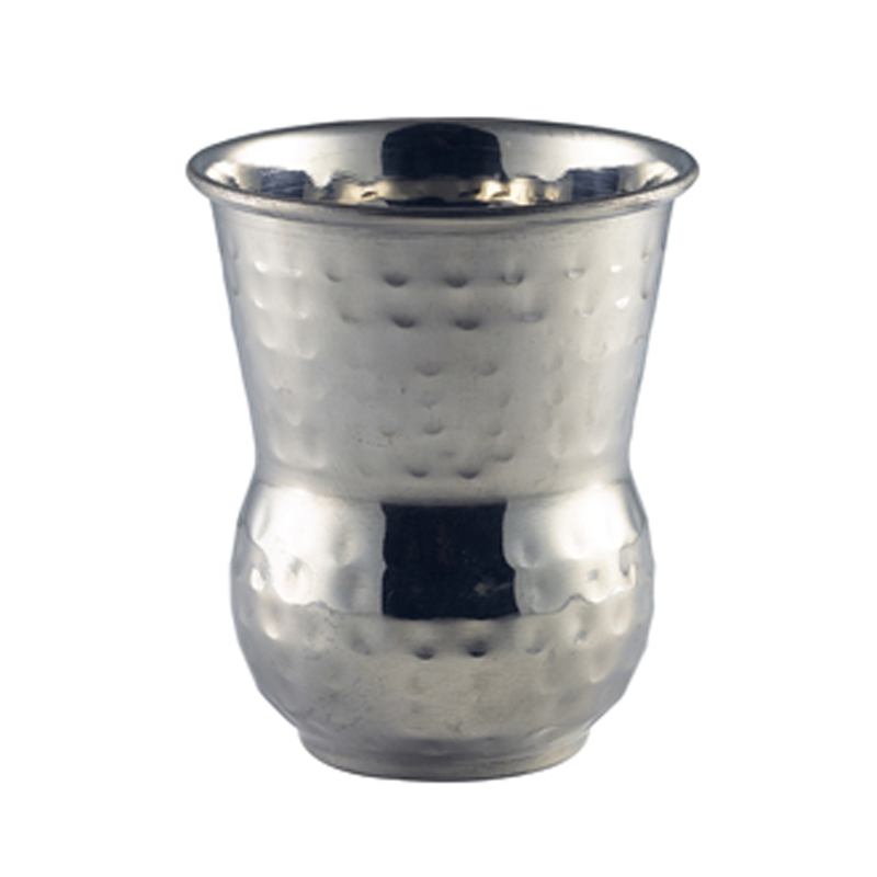 Moroccan St/Steel Hammered Tumbler 40cl / 14oz - Case Qty 1