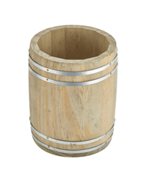 Miniature Wooden Barrel 11.5(d) x 13.5cm - Case Qty 1