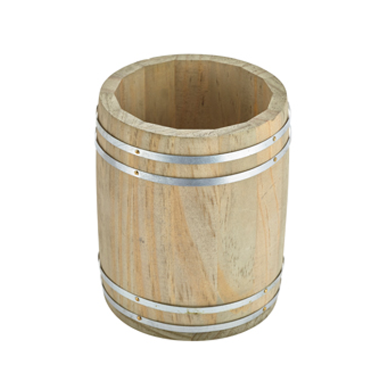 Miniature Wooden Barrel 11.5(d) x 13.5cm - Case Qty 1