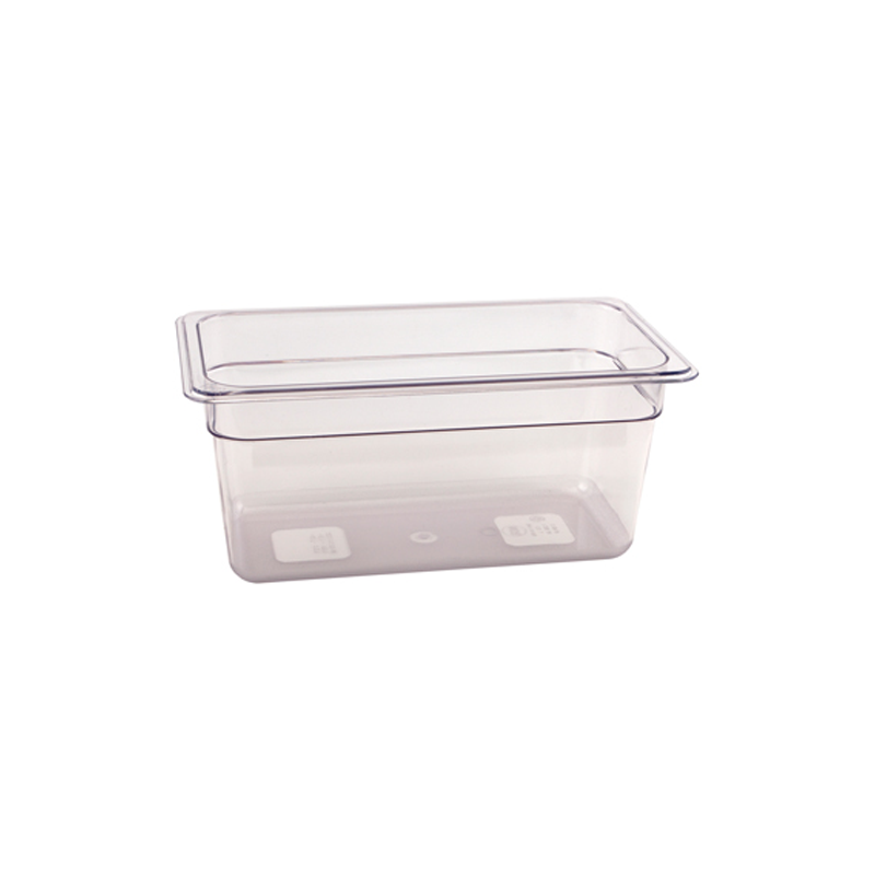 Polycarbonate Gastronorm Pan 1/3 150mm Clear - Case Qty 1