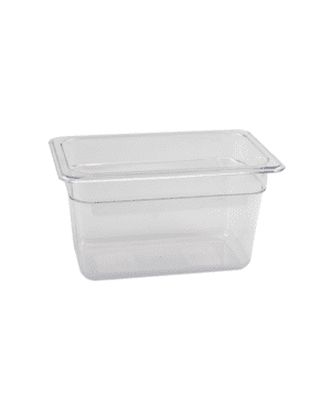 Polycarbonate Gastronorm Pan 1/4 150mm Clear - Case Qty 1