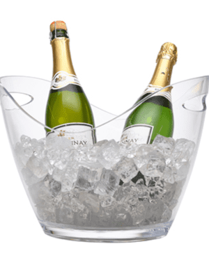 Clear Plastic Champagne Bucket Large - Case Qty 1