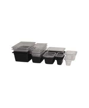Polycarbonate Gastronorm Pan 1/3 100mm Black - Case Qty 1