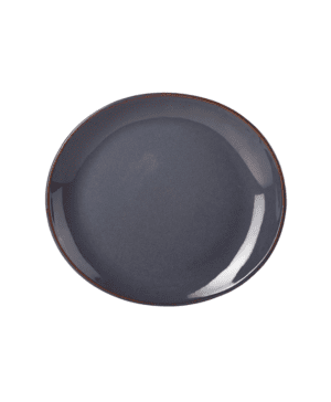 Terra Stoneware Rustic Blue Oval Plate 29.5 x 26cm - Case Qty 6