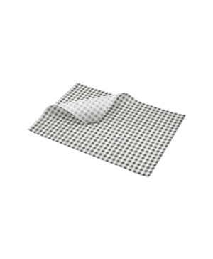 Greaseproof Paper Black Gingham Print 35 x 25cm - Case Qty 1