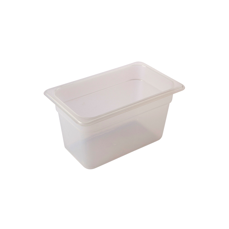 1/2 Polypropylene Gastronorm Pan 100mm Clear - Case Qty 1