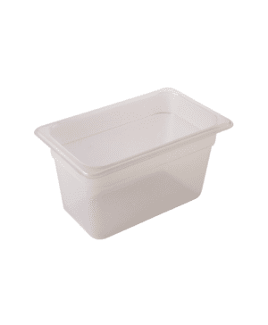 1/4 Polypropylene Gastronorm Pan 100mm Clear - Case Qty 1