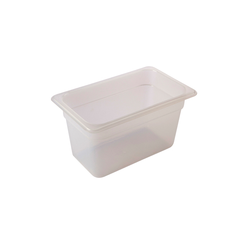 1/4 Polypropylene Gastronorm Pan 150mm Clear - Case Qty 1
