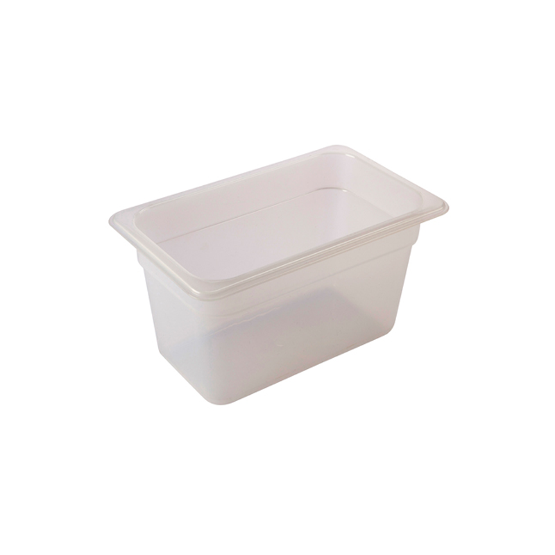 1/6 Polypropylene Gastronorm Pan 100mm Clear - Case Qty 1