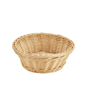 Round Polywicker Basket 21(d) x 8cm - Case Qty 1