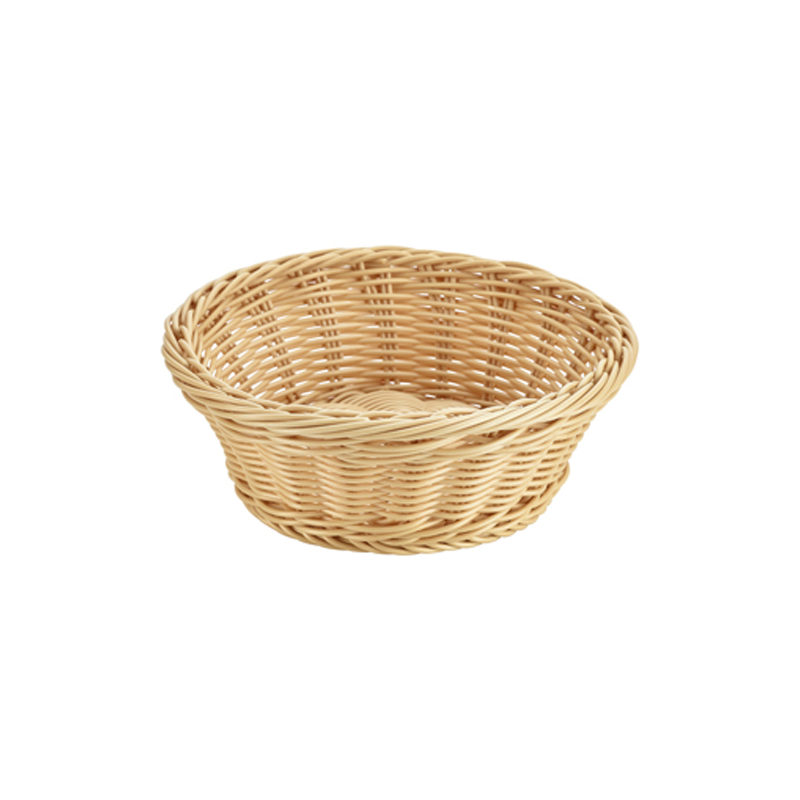 Round Polywicker Basket 21(d) x 8cm - Case Qty 1