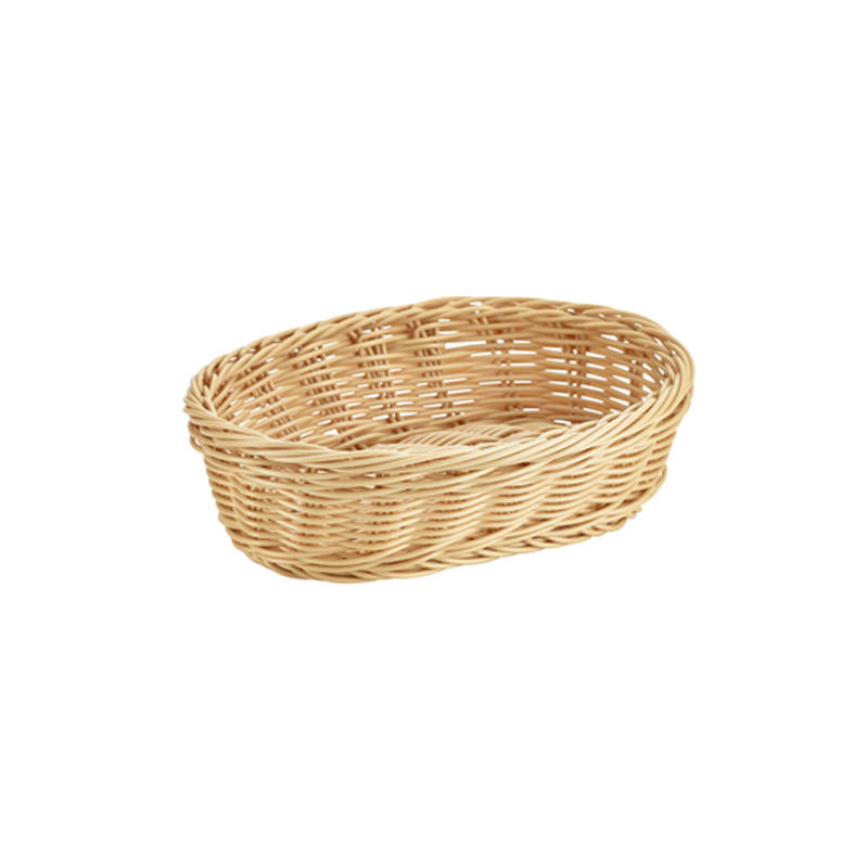 Oval Polywicker Basket 22.5 x 15.5 x 6.5cm - Case Qty 1
