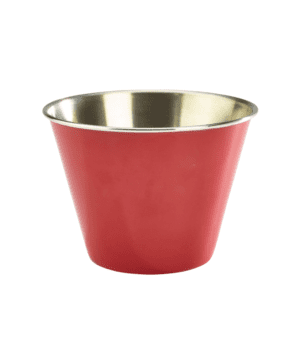 12oz St/Steel Ramekin Red - Case Qty 1