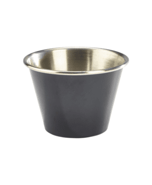 2.5oz St/Steel Ramekin Black - Case Qty 1