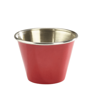 2.5oz St/Steel Ramekin Red - Case Qty 1