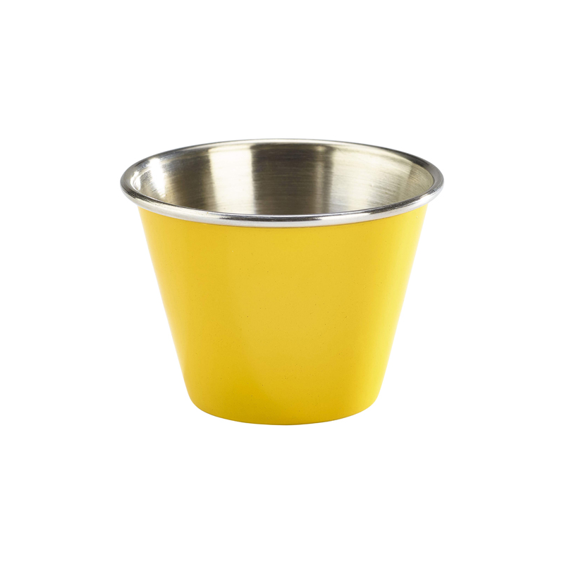 2.5oz St/Steel Ramekin Yellow - Case Qty 1