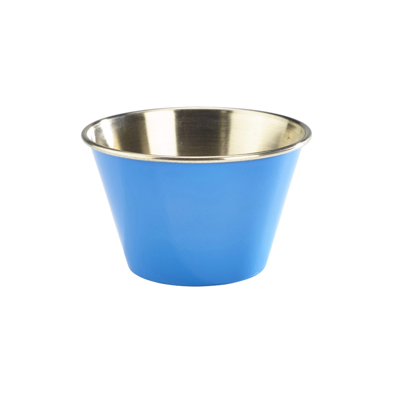 6oz St/Steel Ramekin Blue - Case Qty 1