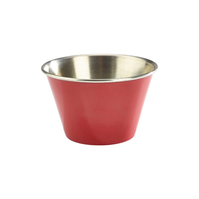 6oz St/Steel Ramekin Red - Case Qty 1